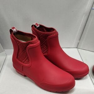 UGG Women's Red Short Waterproof Rain Boots